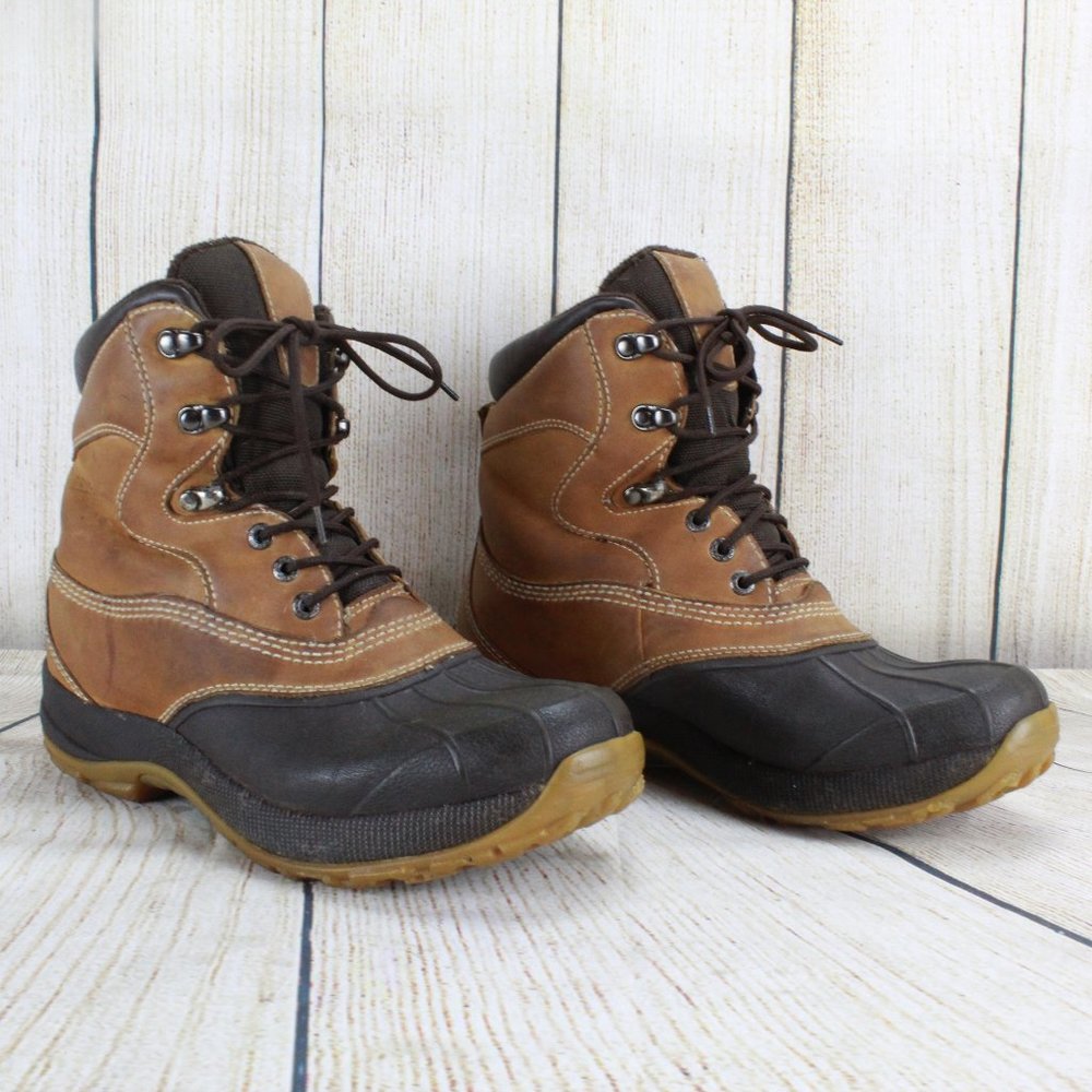 LL BEAN Lace-up Storm Chaser Boots Size 8 - Picture 2 of 9
